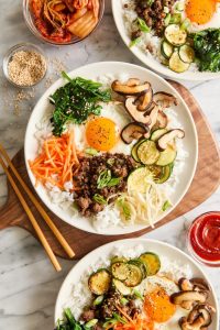 Quick Korean Bibimbap (Korean Rice Bowl)